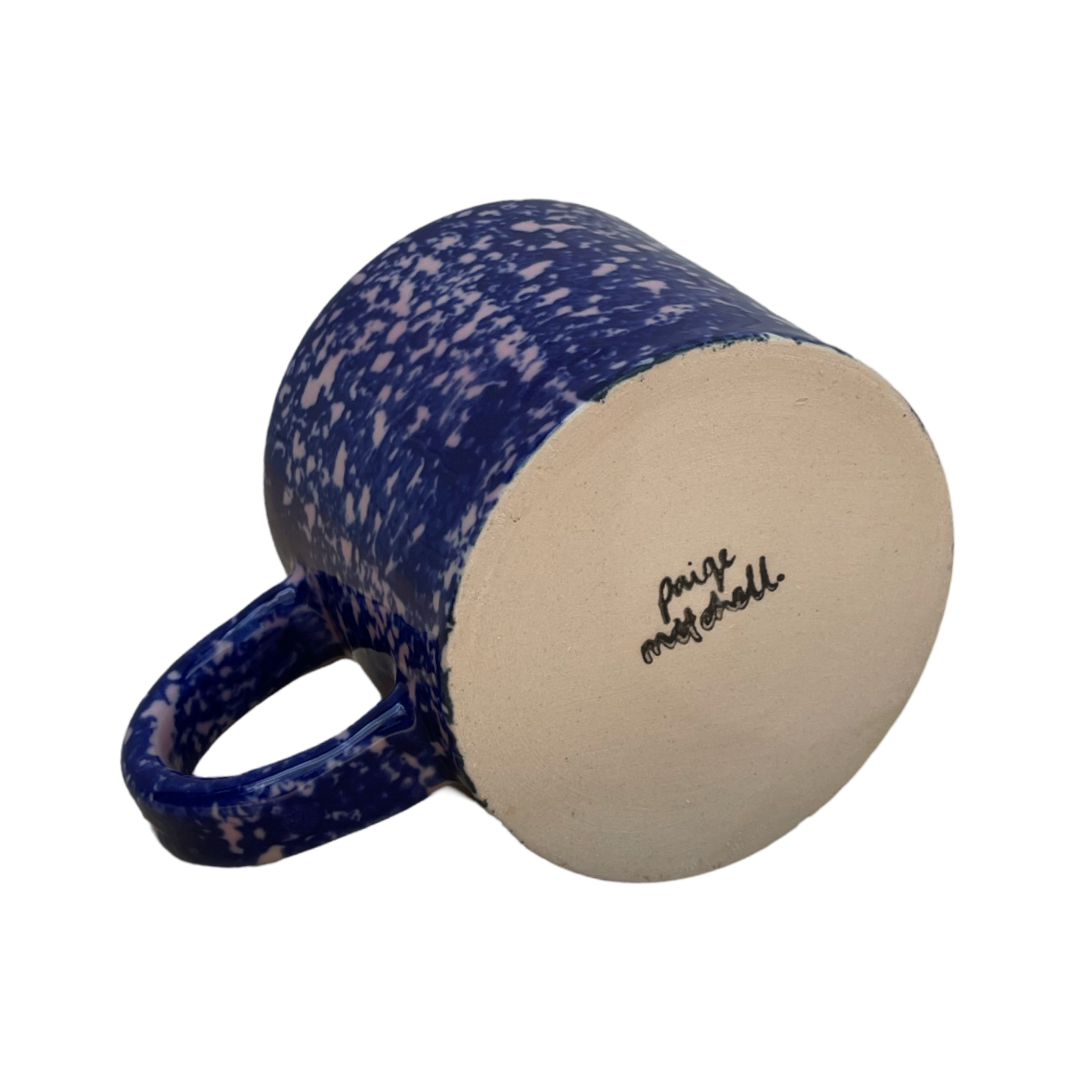 Cobalt Sponged Mug - Pink