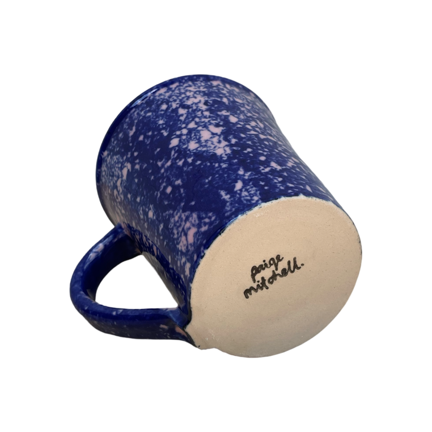 Cobalt Sponged Mug - Pink