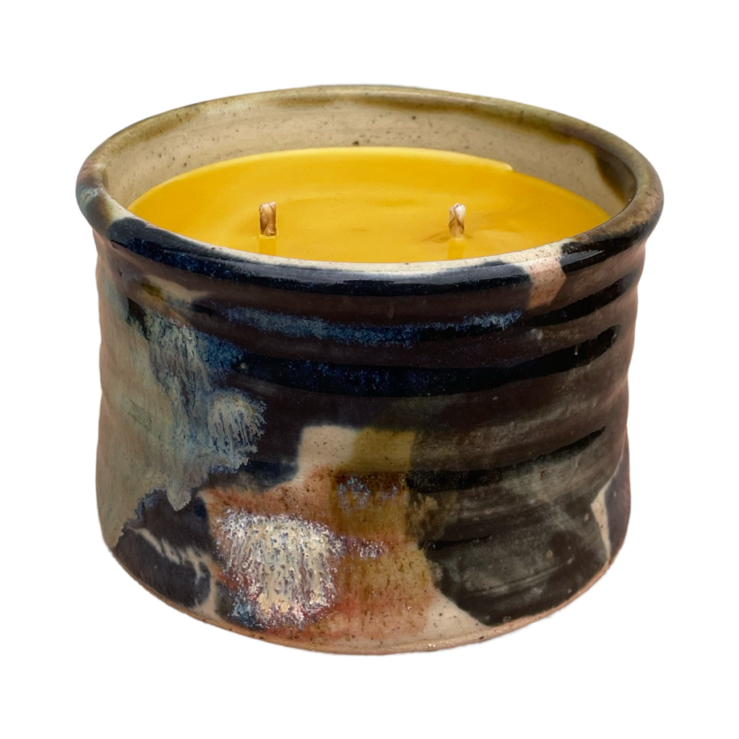 Candle - Mixed Glaze Double Wick