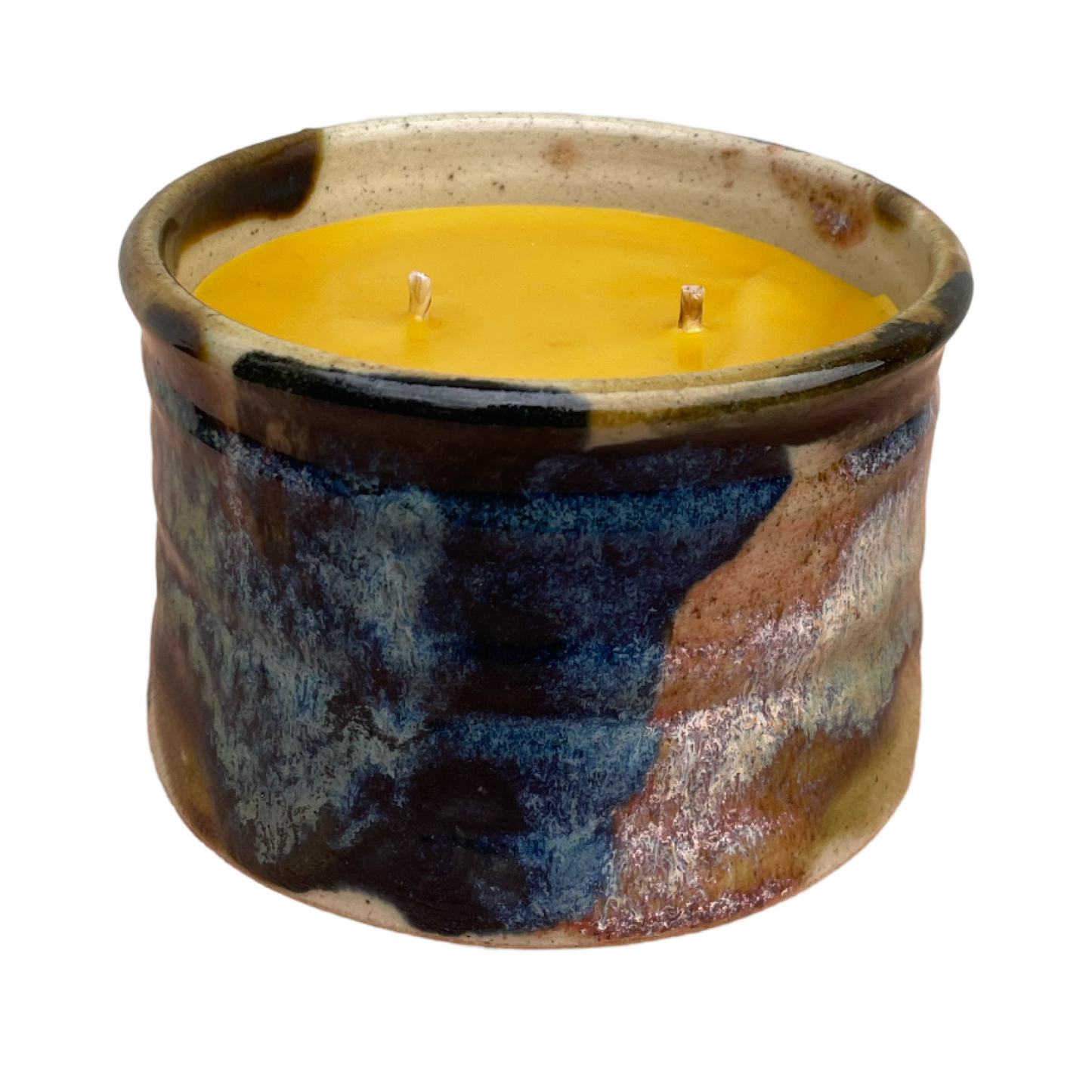 Candle - Mixed Glaze Double Wick