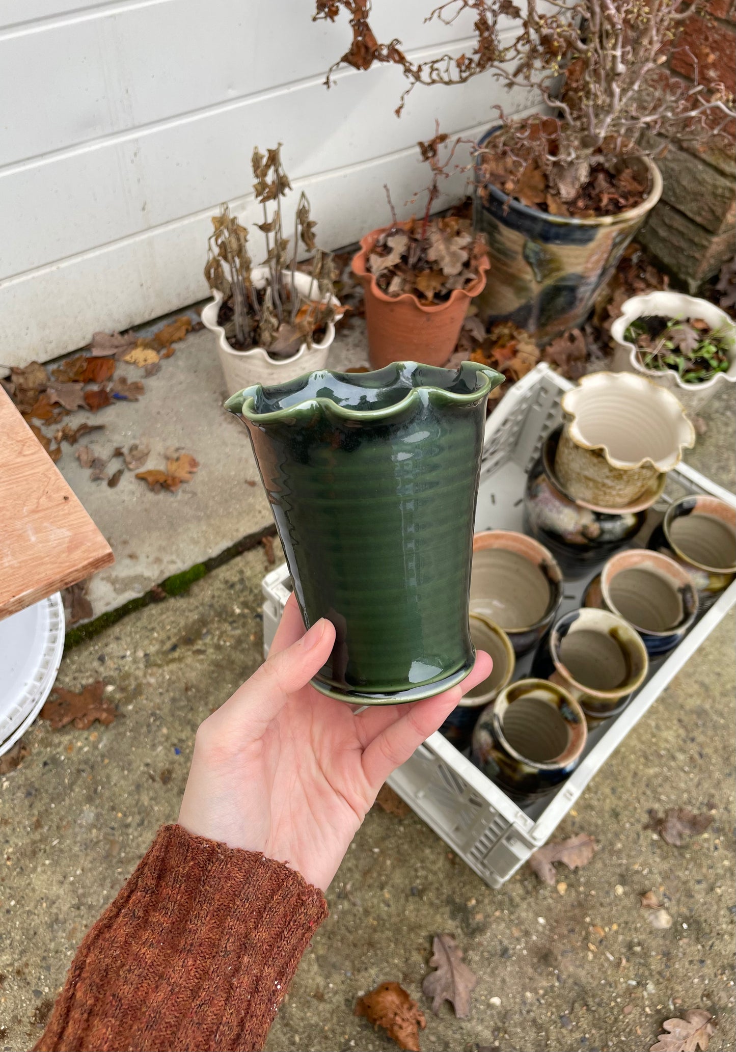 Emerald Green Vase - Small